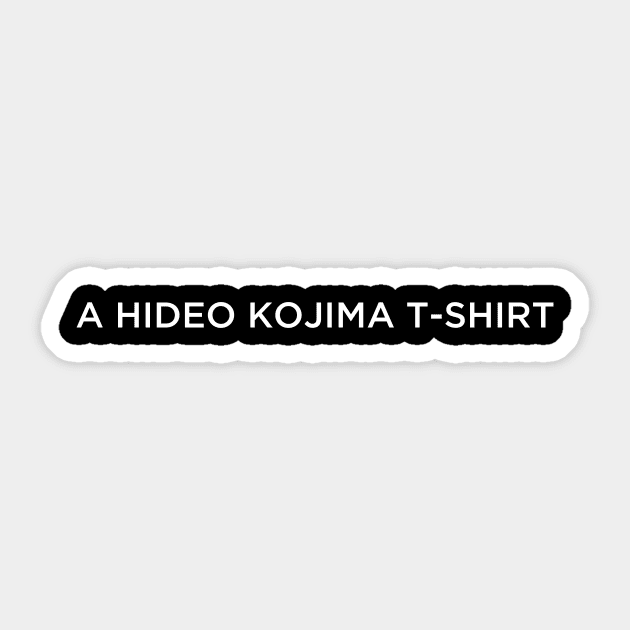 A HIDEO KOJIMA T-SHIRT Sticker by Kirkhardt Designs